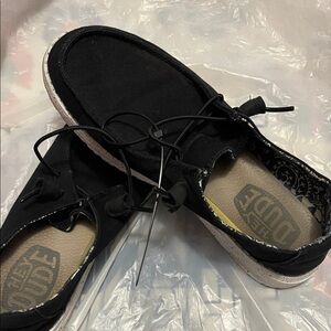 Hey Dude Black Slip-On Shoes